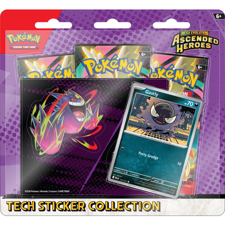 Pokemon TCG: Mega Evolution Ascended Heroes Tech Sticker Collection - Gastly