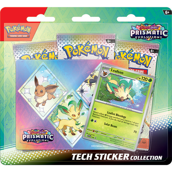 Pokemon TCG Prismatic Evolutions Tech Sticker Collection - Leafeon