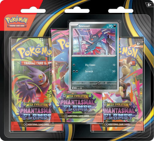 Pokemon TCG Phantasmal Flames 3-Pack Blister - Sneasel