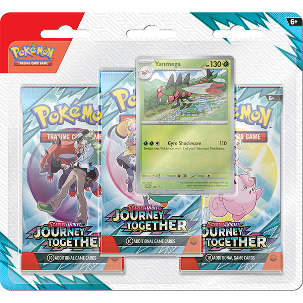 Pokemon TCG Journey Together 3-Pack Blister - Yanmega
