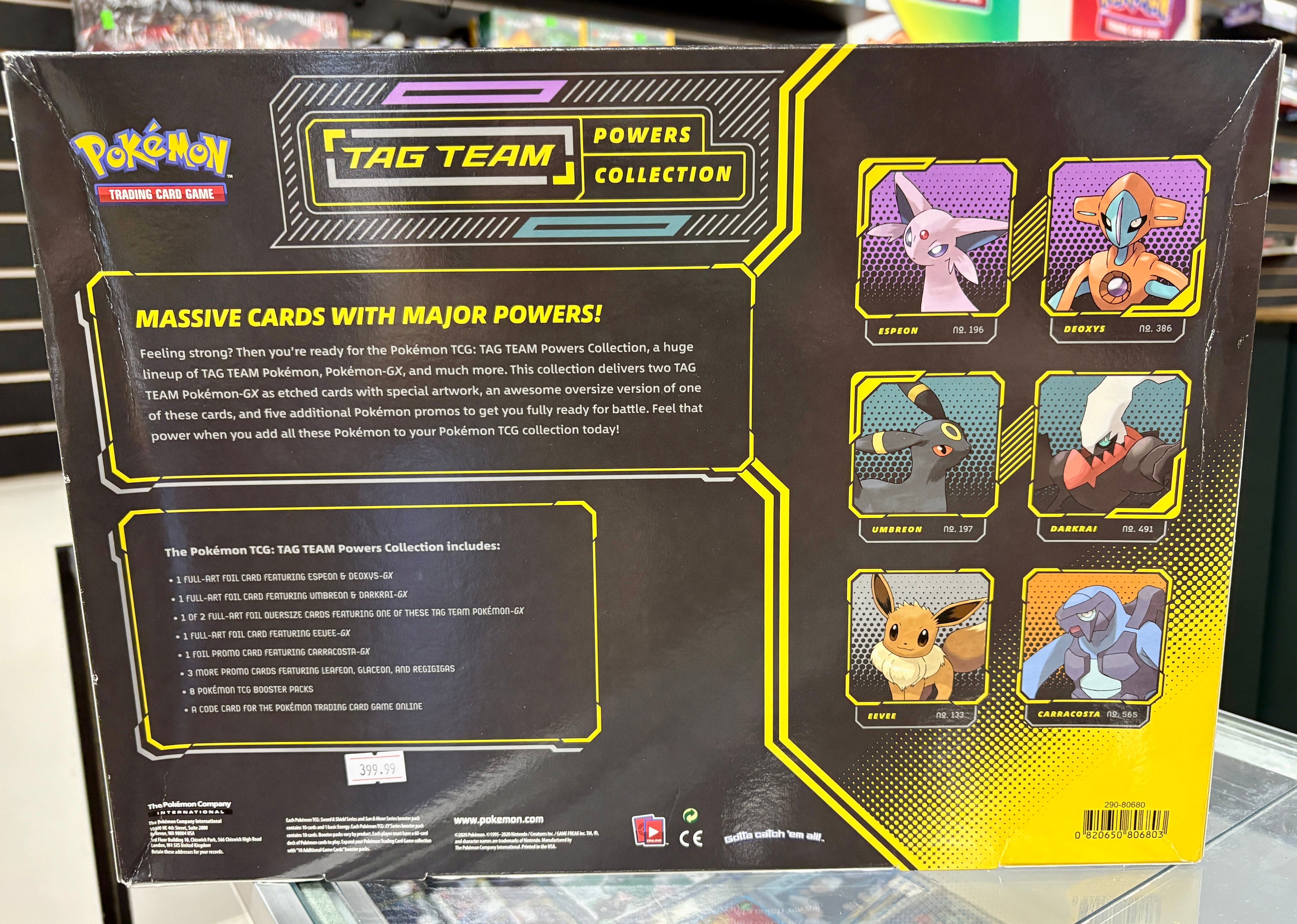 Pokemon TCG Tag Team Powers Collection - Espeon & Deoxys GX