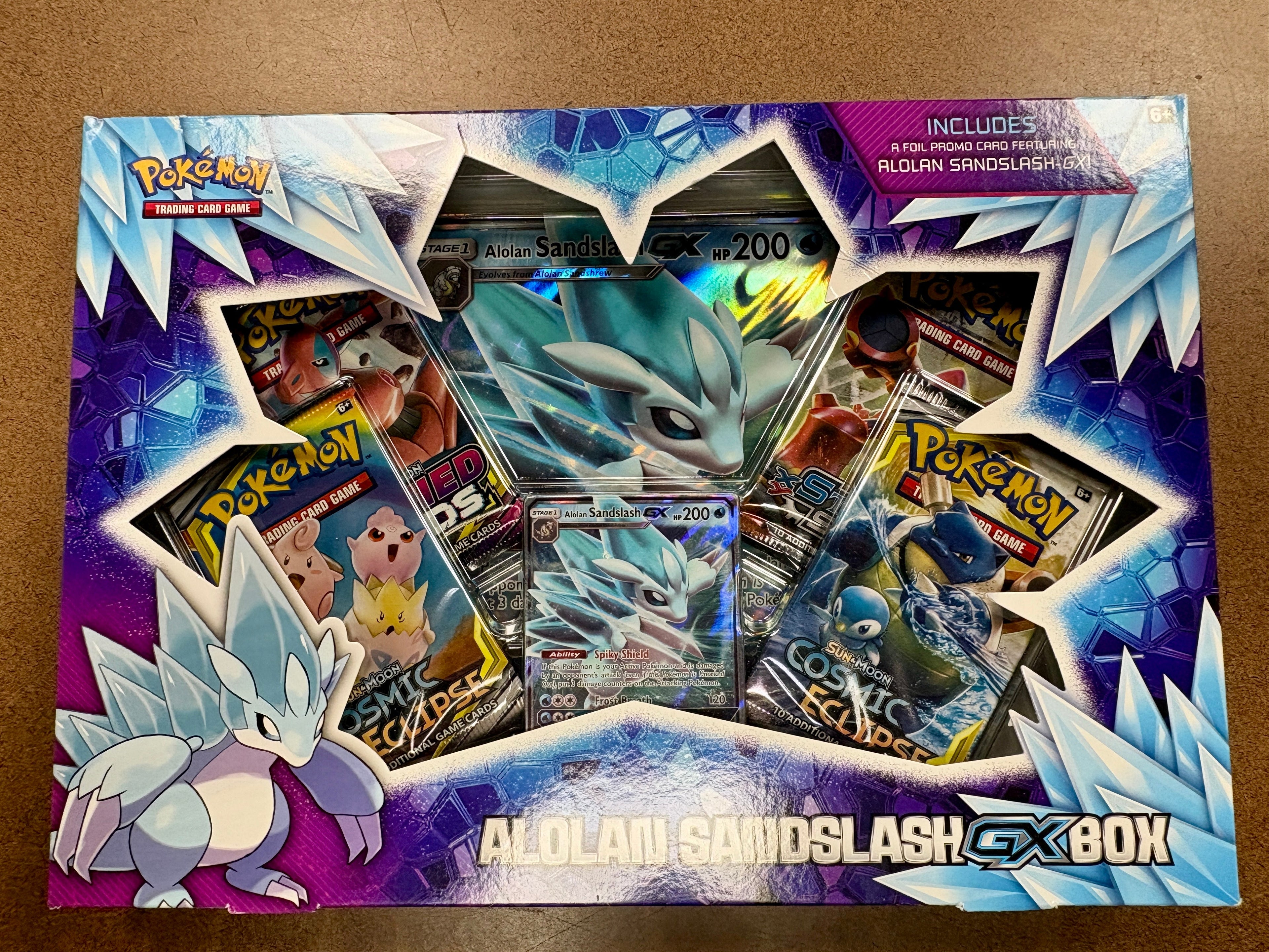 Pokemon TCG: Alolan Sandslash GX Box