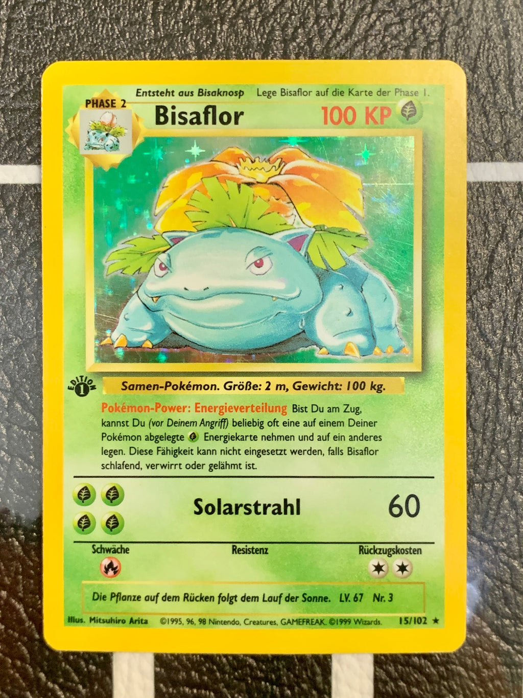 Pokemon TCG: German Base Set Bundle - 2 Booster Packs, 1st Ed. Charizard, 1st Ed. Venusaur