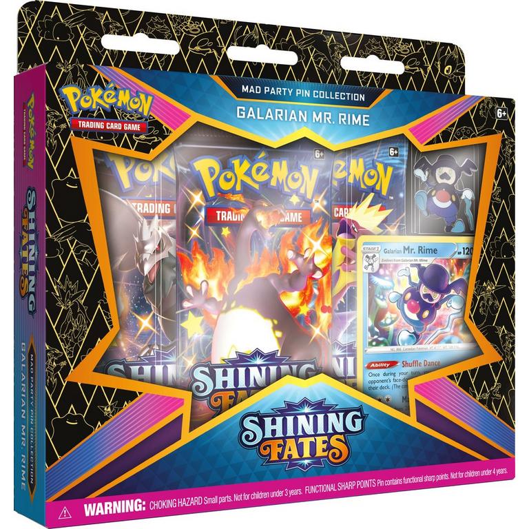 Pokemon Shining Fates Mad Party Pin Collection