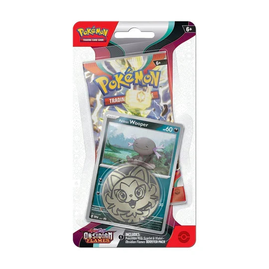Pokemon TCG - Obsidian Flames Checklane Blister - Paldean Wooper