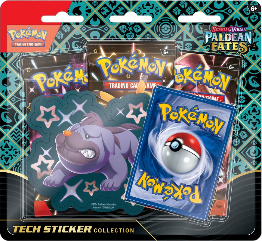 Pokemon TCG: Paldean Fates - Tech Sticker Collection Shiny Maschiff