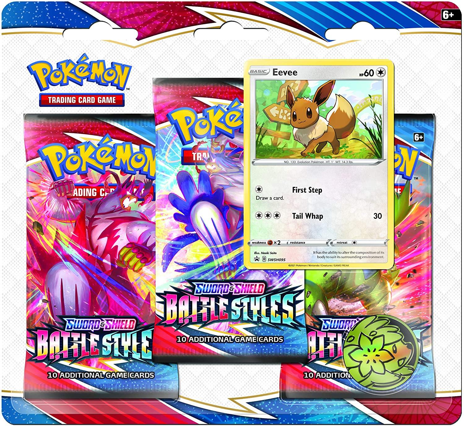 Pokemon TCG Battle Styles Three-Pack Blister
