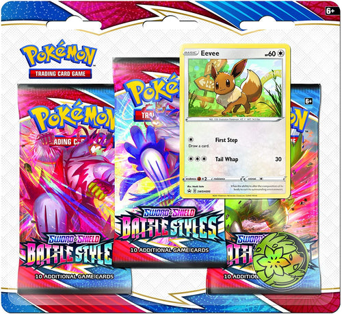 Pokemon TCG Battle Styles Three-Pack Blister