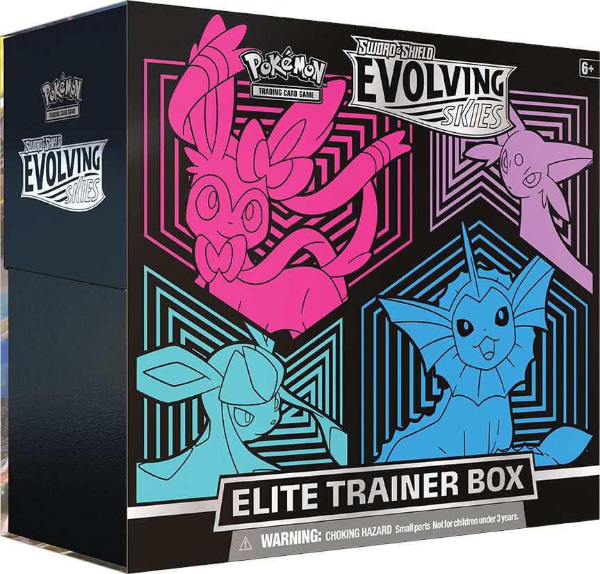 Pokemon TCG: Sword & Shield Sylveon Evolving Skies Elite Trainer Box