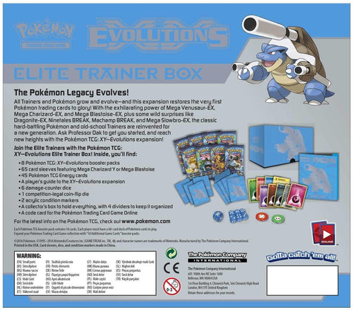 Pokemon TCG XY Evolutions Blastoise Elite Trainer Box