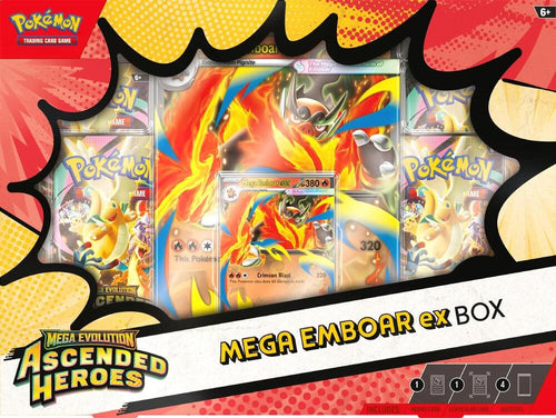 Pokemon TCG Mega Evolution - Ascended Heroes Mega Emboar ex Box