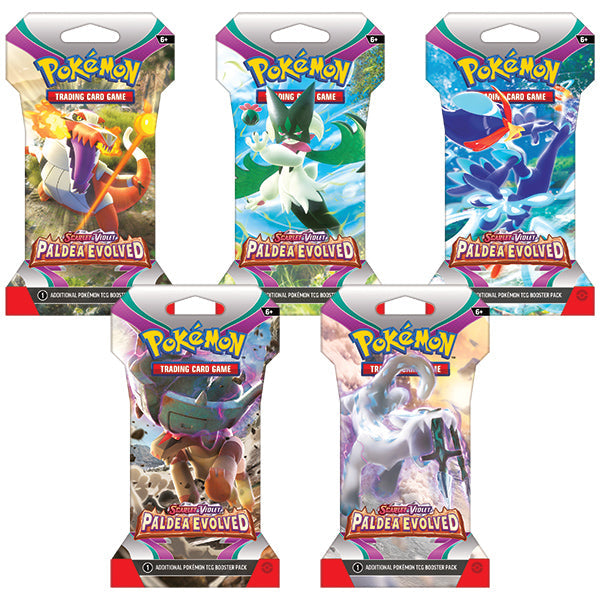 Pokemon TCG Scarlet & Violet Paldea Evolved Sleeved Booster Pack