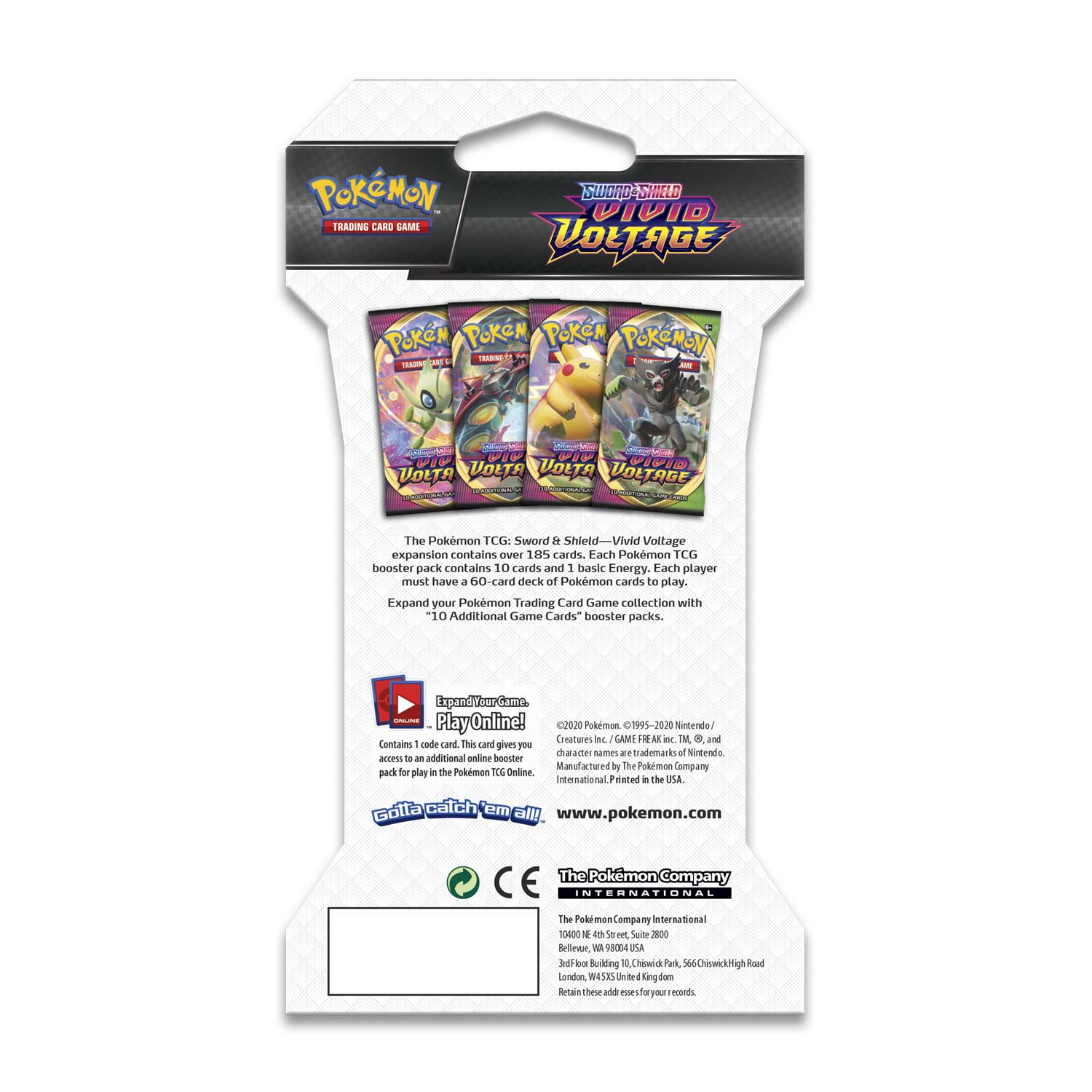 Pokemon TCG Sword & Shield - Vivid Voltage Sleeved Booster Pack